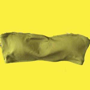 💦 OLIVE GREEN TUBE SWIM TOP